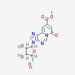 Methyl 3-[3,4-dihydroxy-5-(hydroxymethyl)oxolan-2-yl]-7-oxopyrido[2,1-f]purine-9-carboxylate molecular structure