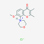 4-(7-methoxy-2,3-dimethyl-4-oxo-4H-chromen-8-yl)morpholin-4-ium chloride