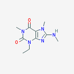 3-ethyl-1,7-dimethyl-8-(methylamino)purine-2,6-dione
