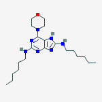 N,N-DIHEXYL-6-MORPHOLIN-4-YL-7H-PURINE-2,8-DIAMINE