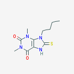9-butyl-1,3-dimethyl-8-sulfanylidene-7H-purine-2,6-dione
