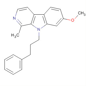 9H-Pyrido[3,4-b]indole, 7-methoxy-1-methyl-9-(3-phenylpropyl)-