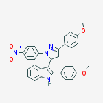 2-(4-methoxyphenyl)-3-[3-(4-methoxyphenyl)-1-(4-nitrophenyl)-4,5-dihydro-1H-pyrazol-5-yl]-1H-indole