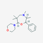 3,4,6,6-TETRAMETHYL-7-(4-MORPHOLINYL)-2-PHENYL-1,4-OXAZEPANE; 1,4-OXAZEPINE, HEXAHYDRO-3,4,6, 6-TETRAMETHYL-7-(4-MORPHOLINYL)-2-PHENYL-