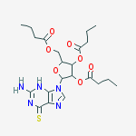 2-amino-9-(2,3,5-tri-O-butanoylpentofuranosyl)-3,9-dihydro-6H-purine-6-thione