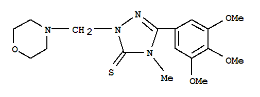 4-methyl-2-(morpholin-4-ylmethyl)-5-(3,4,5-trimethoxyphenyl)-2,4-dihydro-3H-1,2,4-triazole-3-thione