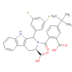 1H-Pyrido[3,4-b]indole-3-carboxylic acid,2-[2-carboxy-4-(1,1-dimethylethyl)benzoyl]-1-(3,5-difluorophenyl)-2,3,4,9-tetrahydro-, (3R)-