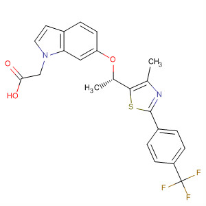 1H-Indole-1-acetic acid,6-[(1S)-1-[4-methyl-2-[4-(trifluoromethyl)phenyl]-5-thiazolyl]ethoxy]-