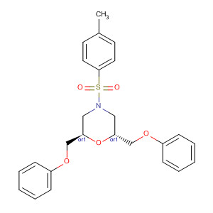 Morpholine, 4-[(4-methylphenyl)sulfonyl]-2,6-bis(phenoxymethyl)-,(2R,6R)-rel-