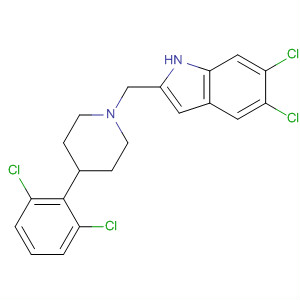 1H-Indole, 5,6-dichloro-2-[[4-(2,6-dichlorophenyl)-1-piperidinyl]methyl]-