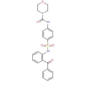 4-Morpholinecarboxamide,N-[4-[[(2-benzoylphenyl)amino]sulfonyl]phenyl]-