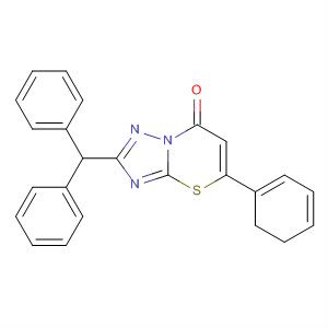 7H-[1,2,4]Triazolo[5,1-b][1,3]thiazin-7-one,2-(diphenylmethyl)-5,6-dihydro-5-phenyl-