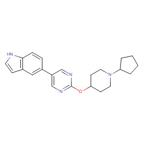 1H-Indole, 5-[2-[(1-cyclopentyl-4-piperidinyl)oxy]-5-pyrimidinyl]-