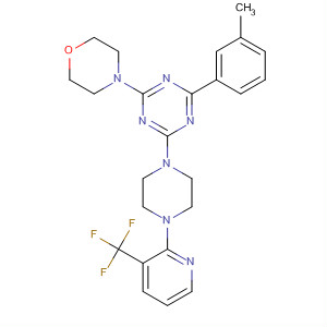 1,3,5-Triazine,2-(3-methylphenyl)-4-(4-morpholinyl)-6-[4-[3-(trifluoromethyl)-2-pyridinyl]-1-piperazinyl]-