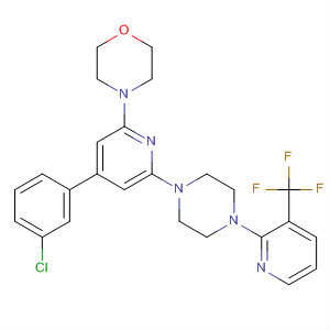 Morpholine,4-[4-(3-chlorophenyl)-6-[4-[3-(trifluoromethyl)-2-pyridinyl]-1-piperazinyl]-2-pyridinyl]-