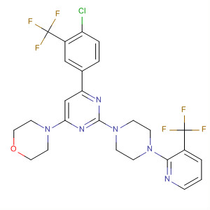 Morpholine,4-[6-[4-chloro-3-(trifluoromethyl)phenyl]-2-[4-[3-(trifluoromethyl)-2-pyridinyl]-1-piperazinyl]-4-pyrimidinyl]-