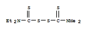N,N-Diethyl-N',N'-dimethylthioperoxydicarbamic acid molecular structure