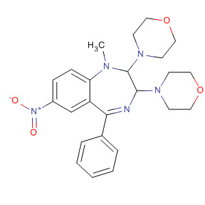 1H-1,4-Benzodiazepine,2,3-dihydro-1-methyl-2,3-bis(4-morpholinyl)-7-nitro-5-phenyl-