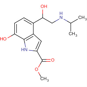 1H-Indole-2-carboxylic acid,7-hydroxy-4-[1-hydroxy-2-[(1-methylethyl)amino]ethyl]-, methyl ester