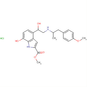 1H-Indole-2-carboxylic acid,7-hydroxy-4-[1-hydroxy-2-[[2-(4-methoxyphenyl)-1-methylethyl]amino]ethyl]-, methyl ester, monohydrochloride