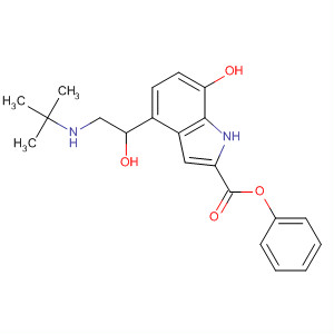 1H-Indole-2-carboxylic acid,4-[2-[(1,1-dimethylethyl)amino]-1-hydroxyethyl]-7-hydroxy-, phenyl ester