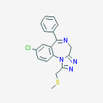 8-chloro-1-(methylsulfanylmethyl)-6-phenyl-4h-[1,2,4]triazolo[4,3-a][1,4]benzodiazepine