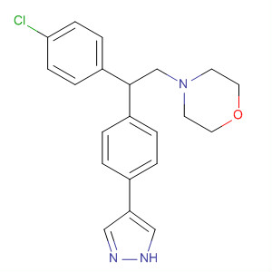 Morpholine, 4-[2-(4-chlorophenyl)-2-[4-(1H-pyrazol-4-yl)phenyl]ethyl]-