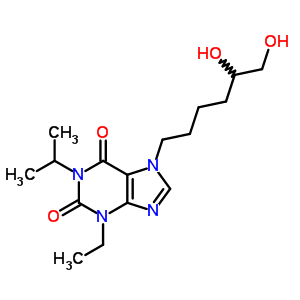 7-(5,6-dihydroxyhexyl)-3-ethyl-1-(1-methylethyl)-3,7-dihydro-1H-purine-2,6-dione