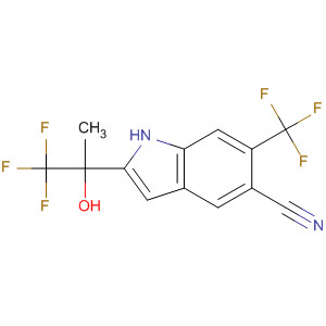 1H-Indole-5-carbonitrile,2-(2,2,2-trifluoro-1-hydroxy-1-methylethyl)-6-(trifluoromethyl)-