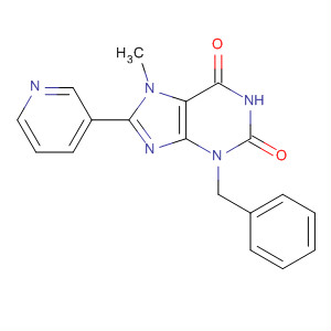 1H-Purine-2,6-dione,3,7-dihydro-7-methyl-3-(phenylmethyl)-8-(3-pyridinyl)-
