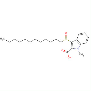 1H-Indole-2-carboxylic acid, 3-(dodecylsulfinyl)-1-methyl-