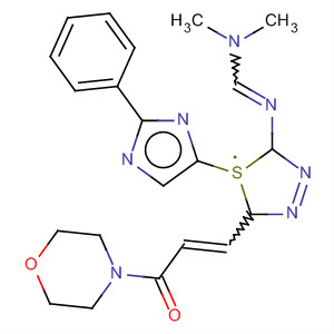 Morpholine,4-[3-[2-[[(dimethylamino)methylene]amino]-6-phenylimidazo[2,1-b]-1,3,4-thiadiazol-5-yl]-1-oxo-2-propenyl]-