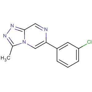 1,2,4-Triazolo[4,3-a]pyrazine, 6-(3-chlorophenyl)-3-methyl-