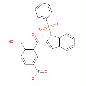1H-Indole, 2-[2-(hydroxymethyl)-5-nitrobenzoyl]-1-(phenylsulfonyl)-