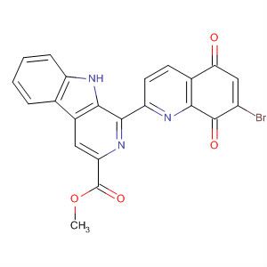 9H-Pyrido[3,4-b]indole-3-carboxylic acid,
1-(7-bromo-5,8-dihydro-5,8-dioxo-2-quinolinyl)-, methyl ester