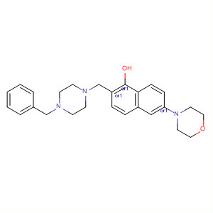 1-Naphthalenol,1,2,3,4-tetrahydro-6-(4-morpholinyl)-2-[[4-(phenylmethyl)-1-piperazinyl]methyl]-, cis-