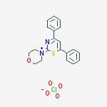Morpholinium, 4-(4,6-diphenyl-2H-1,3-thiazin-2-ylidene)-, perchlorate