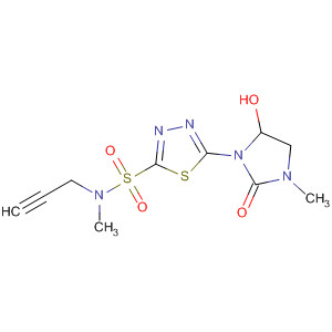 1,3,4-Thiadiazole-2-sulfonamide,5-(5-hydroxy-3-methyl-2-oxo-1-imidazolidinyl)-N-methyl-N-2-propynyl-