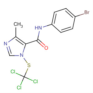 1H-Imidazole-5-carboxamide,N-(4-bromophenyl)-4-methyl-1-[(trichloromethyl)thio]- molecular structure