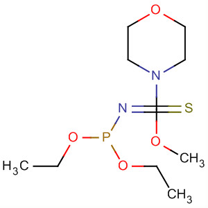 4-Morpholinecarboximidothioic acid, N-(diethoxyphosphinyl)-, methylester