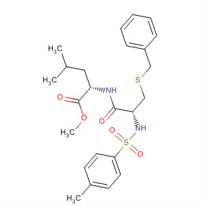 L-Leucine, N-[N-[(4-methylphenyl)sulfonyl]-S-(phenylmethyl)-L-cysteinyl]-,methyl ester