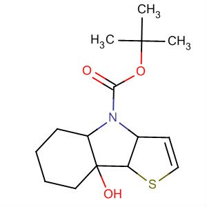 4H-Thieno[3,2-b]indole-4-carboxylic acid,4a,5,6,7,8,8a-hexahydro-8a-hydroxy-, 1,1-dimethylethyl ester, trans-