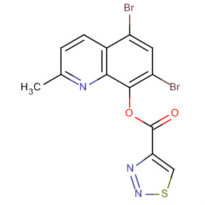 1,2,3-Thiadiazole-4-carboxylic acid, 5,7-dibromo-2-methyl-8-quinolinylester