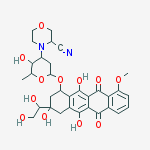3-(1,2-dihydroxyethyl)-3,5,12-trihydroxy-10-methoxy-6,11-dioxo-1,2,3,4,6,11-hexahydrotetracen-1-yl 3-(3-cyanomorpholin-4-yl)-2,3,6-trideoxyhexopyranoside