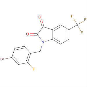 1H-Indole-2,3-dione,1-[(4-bromo-2-fluorophenyl)methyl]-5-(trifluoromethyl)-