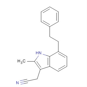 1H-Indole-3-acetonitrile, 2-methyl-7-(2-phenylethyl)-