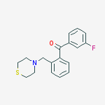 3-FLUORO-2-THIOMORPHOLINOMETHYL BENZOPHENONE