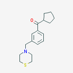 CYCLOPENTYL 3-(THIOMORPHOLINOMETHYL)PHENYL KETONE