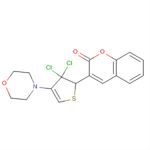 2H-Thieno[2,3-h]-1-benzopyran-2-one,3,3-dichloro-3,4,5,6-tetrahydro-4-(4-morpholinyl)-
