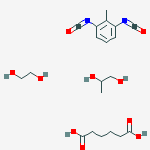 Hexanedioic acid, polymer with 1,3-diisocyanatomethyl benzene, 1,2-ethanediol and 1,2-propanediol Adipic acid, ethylene glycol, propylene glycol, toluene diisocyanate polymer
